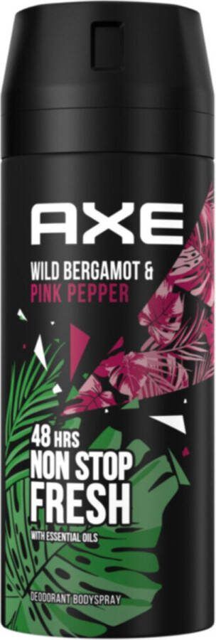 Axe Wild Deodorant en Bodyspray Fresh Bergamot + Pink Pepper 150 ml