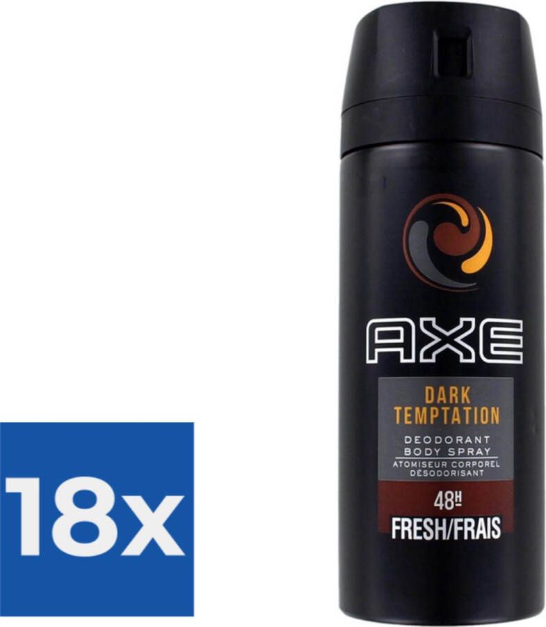 Axe Deodorant Dark Temptation 150ml Voordeelverpakking 18 stuks