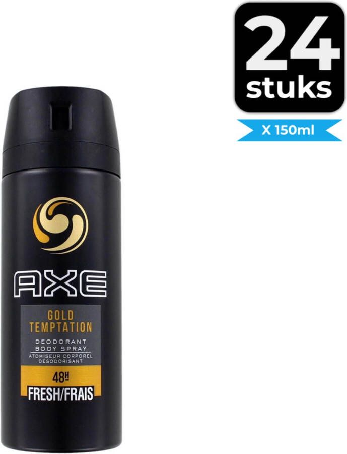 Axe Deodorant Gold Temptation 150ml Voordeelverpakking 24 stuks