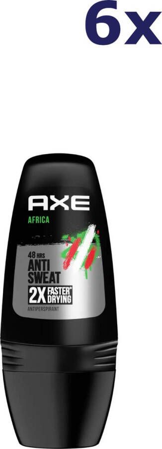 Axe Deodorant Roller Africa 6 x 50ml