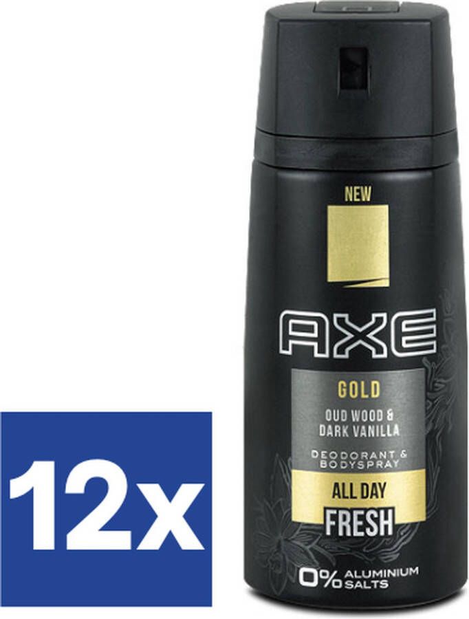 Axe Deodorant Spray Gold (Voordeelverpakking) 12 x 150 ml