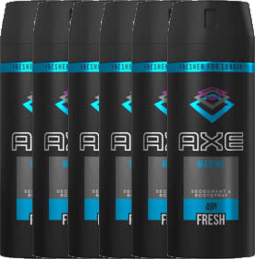 Axe Deodorant Spray Marine 6 x 150ml