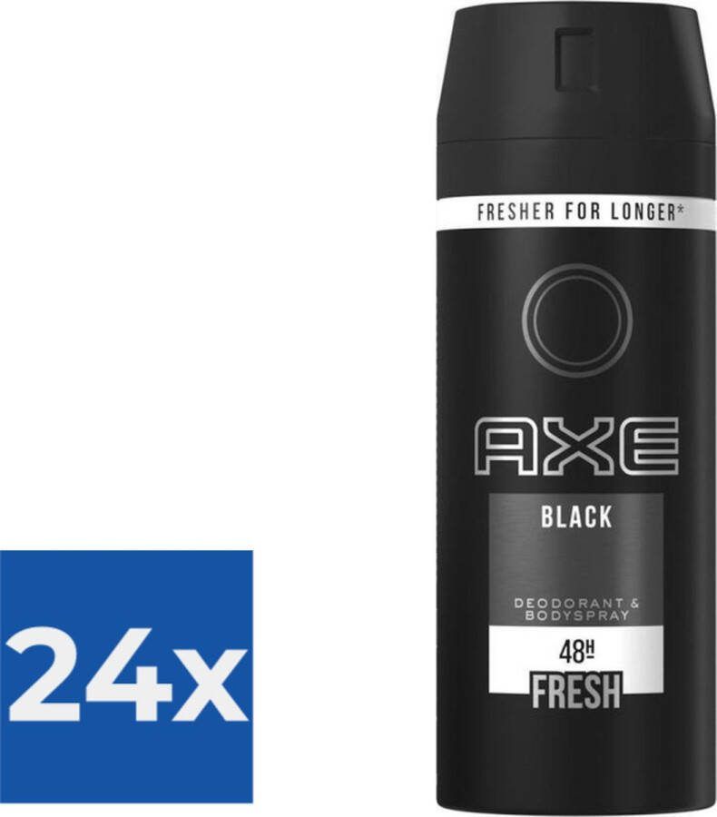 Axe Deospray  Black 150 ml Voordeelverpakking 24 stuks