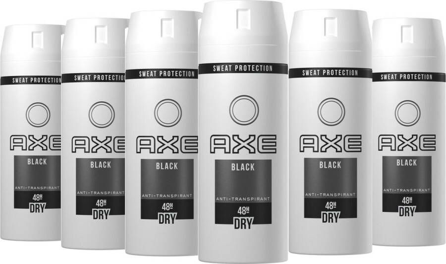 Axe Deospray – Black Dry 150 ml 6 stuks