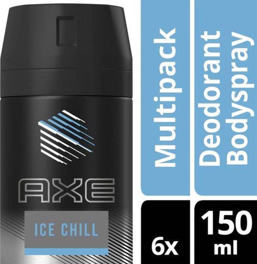 Axe Deospray – Ice Chill 150 ml 6 stuks