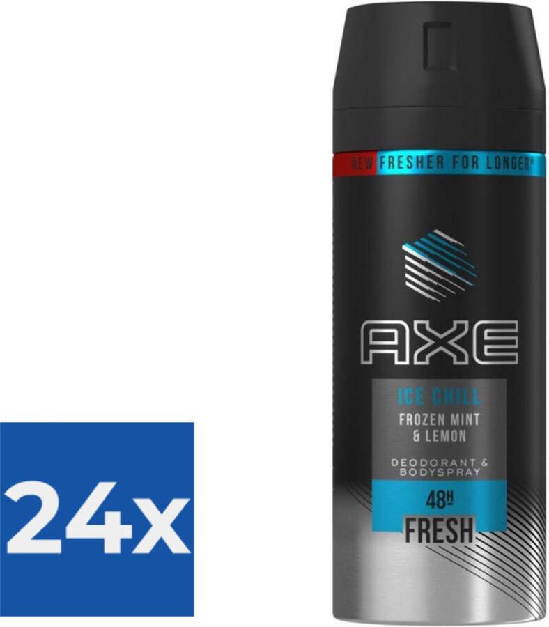 Axe Deospray Ice Chill 150 ml Voordeelverpakking 24 stuks