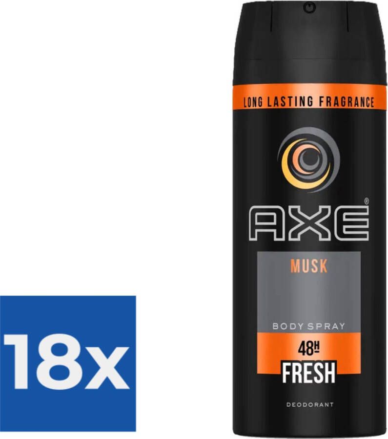 Axe Deospray Musk 150 ml Voordeelverpakking 18 stuks