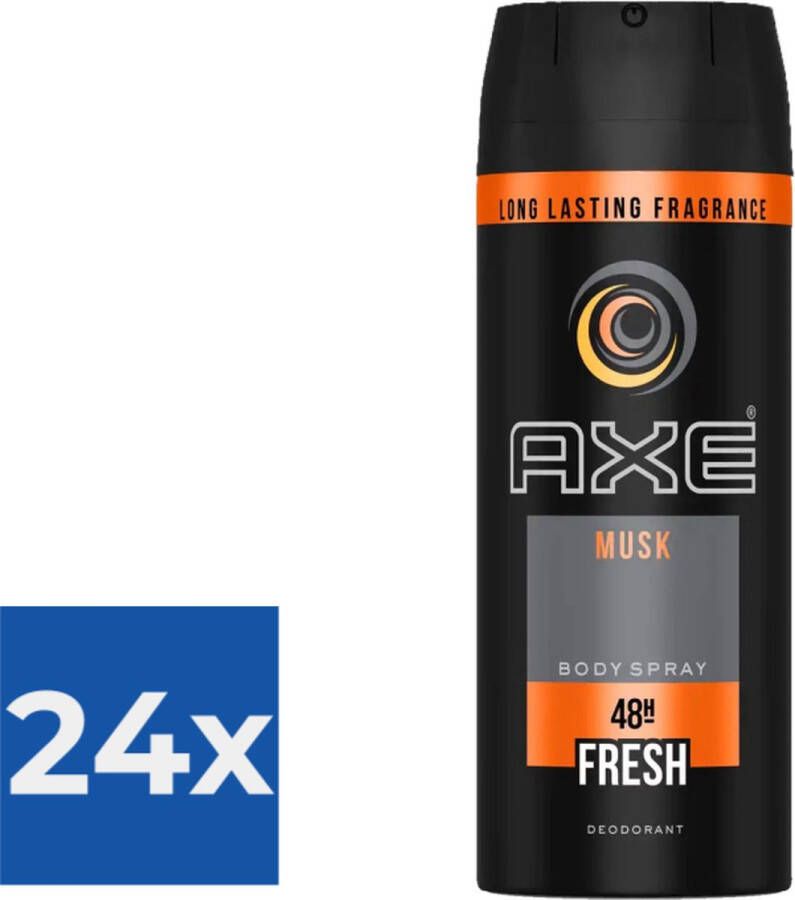 Axe Deospray Musk 150 ml Voordeelverpakking 24 stuks