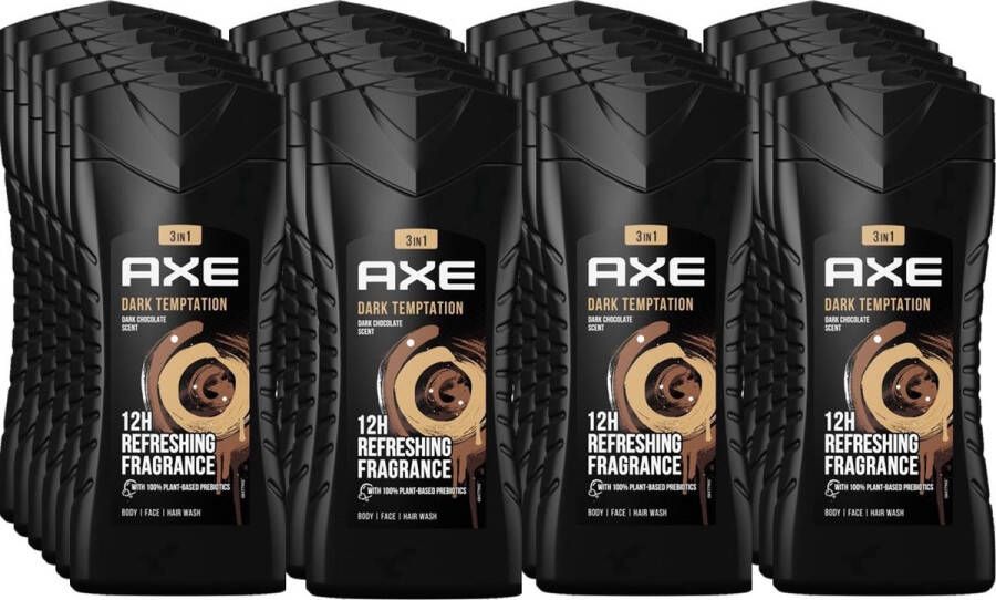 Axe Douchegel  Dark Temptation 250 ml Voordeelverpakking 24 stuks