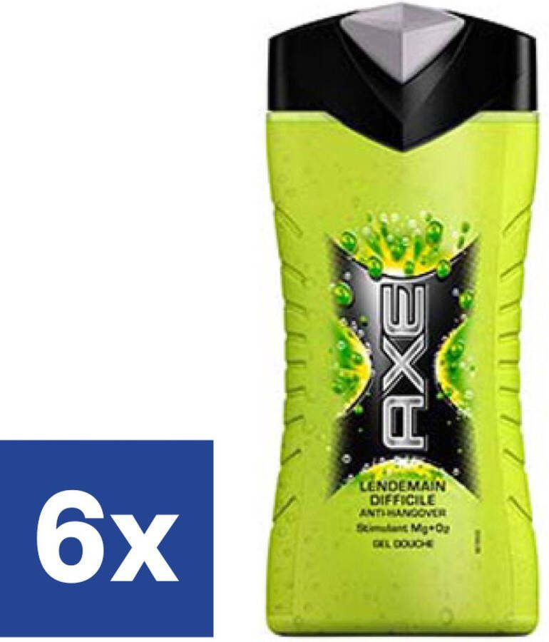 Axe Douchegel Lendemain Difficile 6 x 250 ml