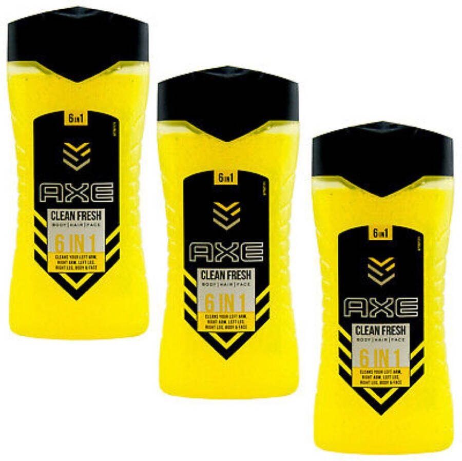Axe Douchegel YOU Clean Fresh 6 in 1 3 x 250 ml