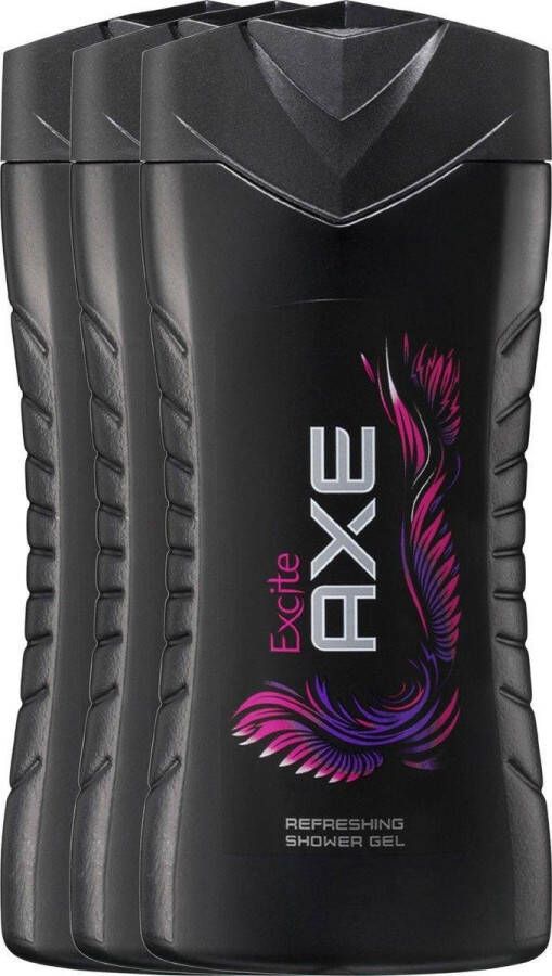 Axe Excite Douchegel 3 x 400 ml Voordeelverpakking