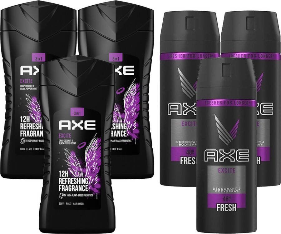 Axe Excite SET Douchegel Bodyspray