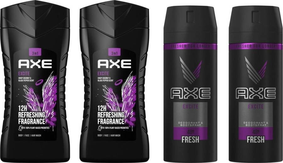 Axe Excite SET Douchegel Bodyspray