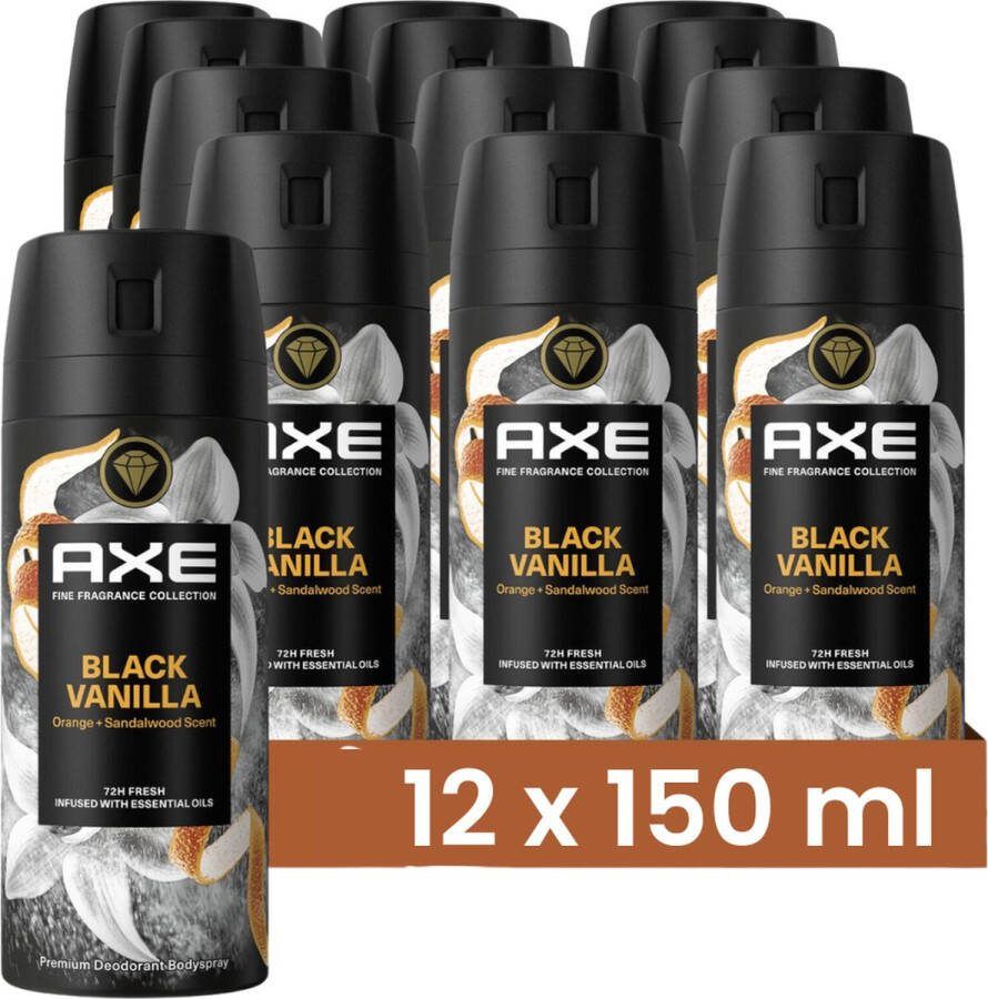 Axe Fine Fragrance BS Black Vanilla 150ml 12x