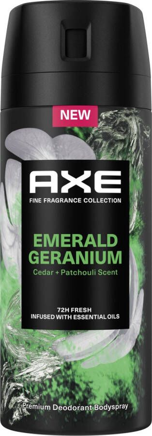 Axe Fine Fragrance Collection Emerald Geranium Premium Deodorant Bodyspray 150 ml