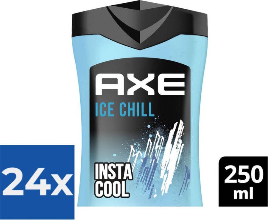 Axe Ice Chill 3-in-1 Douchegel 250 ml Voordeelverpakking 24 stuks