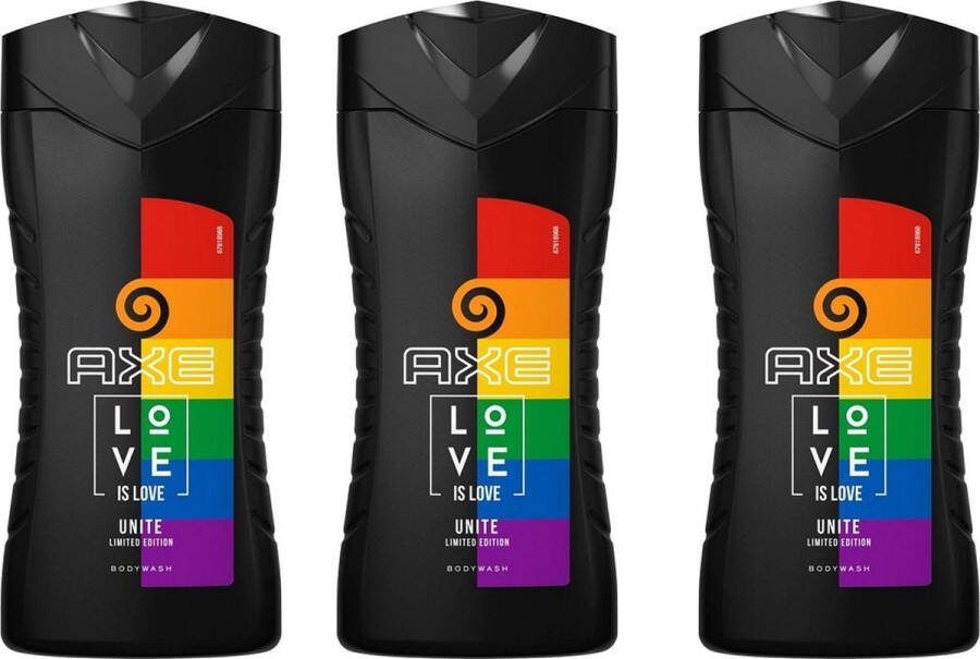 Axe Love is Love Douchegel Voordeelverpakking 3 x 250 ml