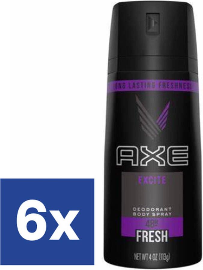 Axe Men Excite Deo Spray 6 x 150 ml