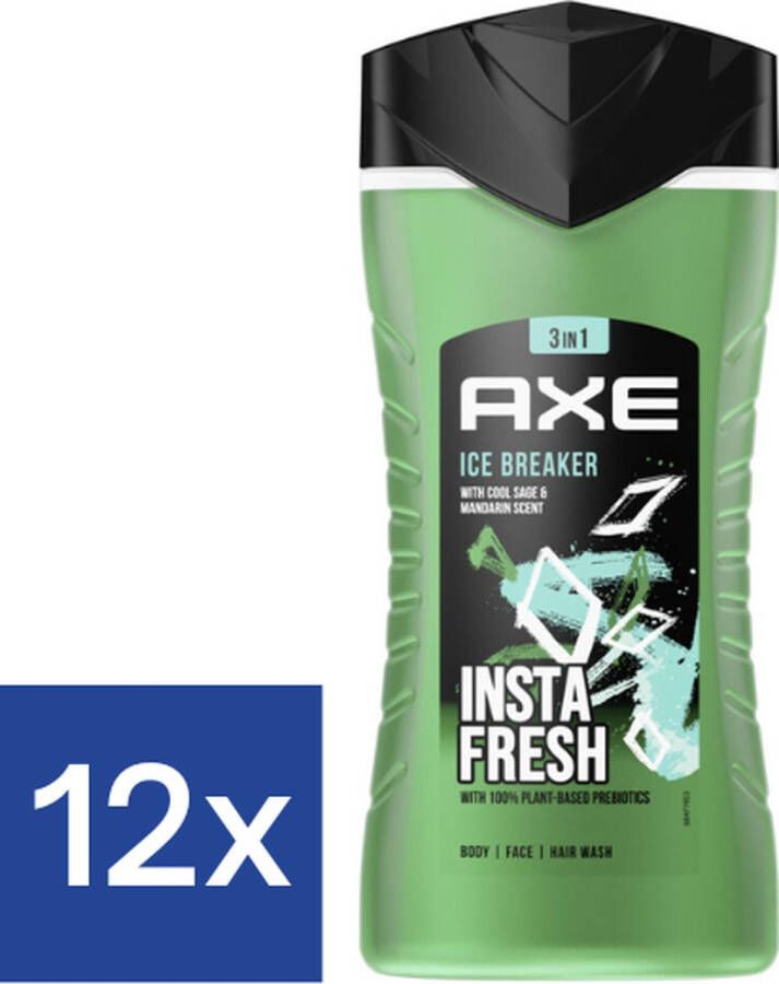 Axe Men Ice Breaker Douchegel (Voordeelverpakking) 12 x 250 ml