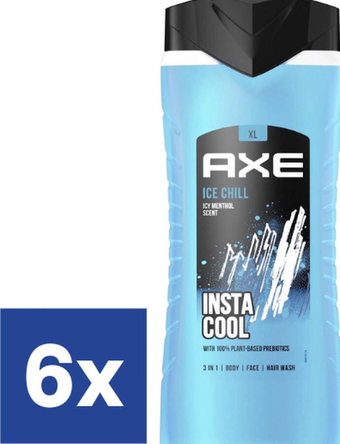 Axe Men Ice Chill 3in1 Douchegel (Voordeelverpakking) 6 x 400 ml