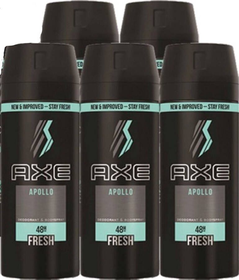 Axe MULTI BUNDEL 5 stuks APOLLO deodorant spray 150 ml