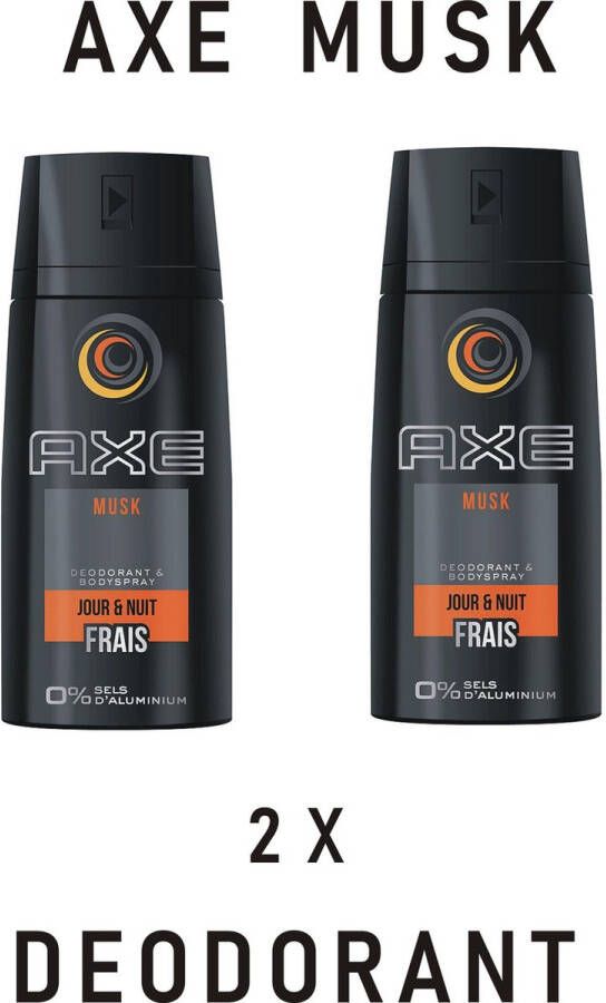 Axe Musk 2 x Deodorant.