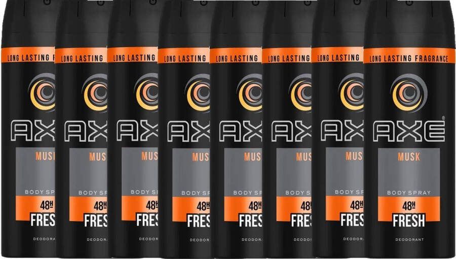 Axe Musk Deo Spray Grootverpakking 8 x 150 ml
