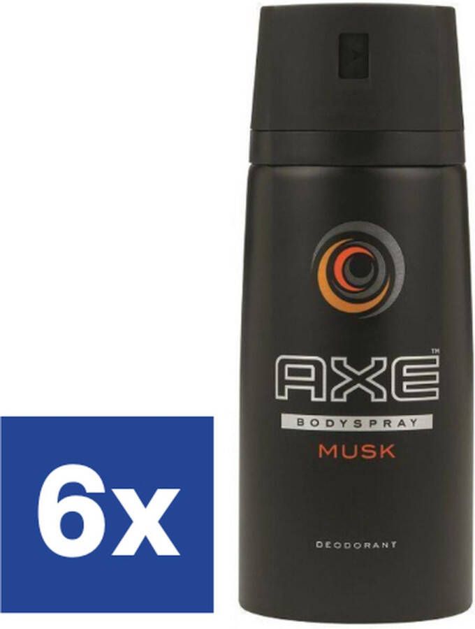 Axe Musk Deodorant 6 x 150 ml Voordeelverpakking