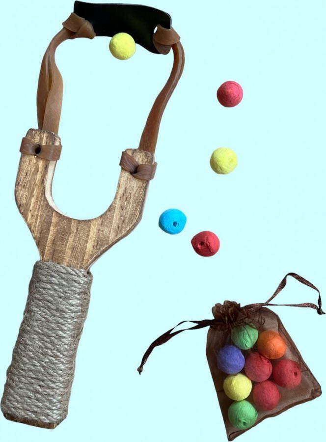 Axe Selection Katapult met papieren ballen katapult slingshot katapult hout katapult elastiek houten speelgoed katapult speelgoed
