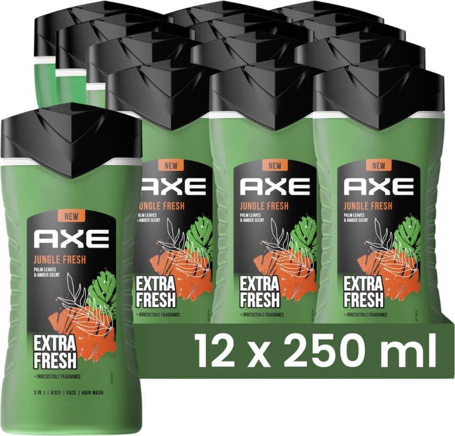 Axe Shower Gel Jungle Fresh 250ml 12 stuks