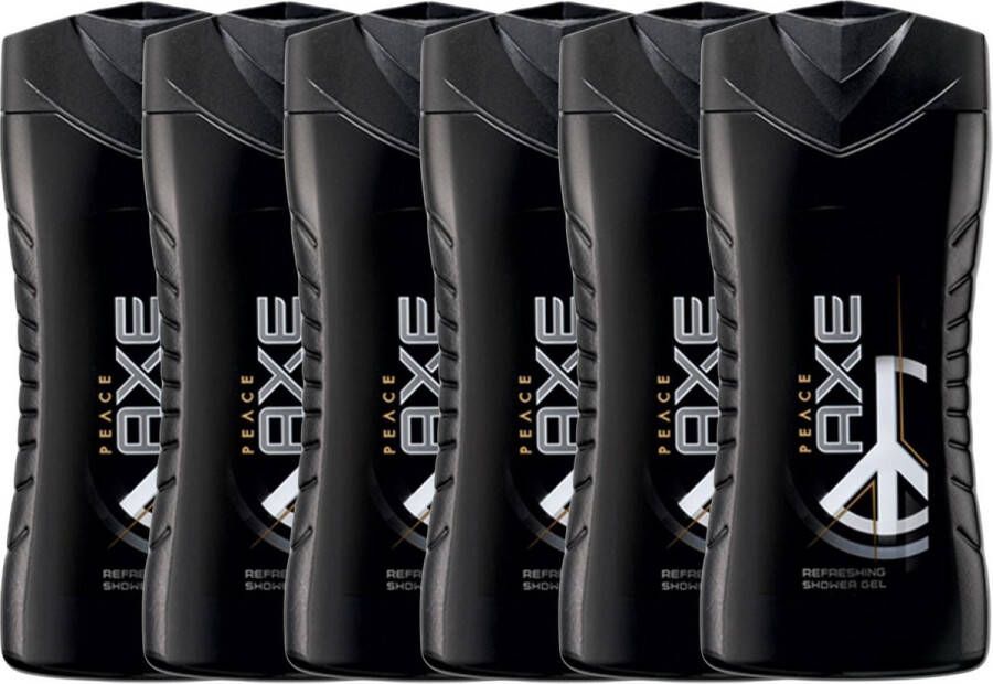 Axe Shower Gel Peace 250ml x6 Voordeelverpakking.