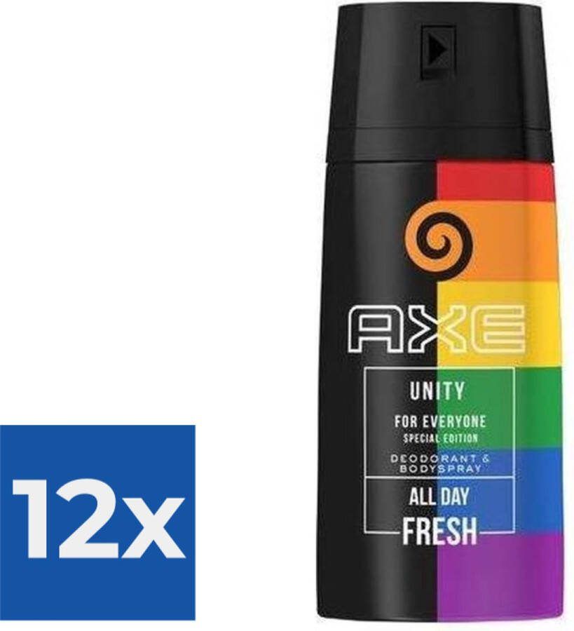 Axe Unite Deodorant Bodyspray 150ML Voordeelverpakking 12 stuks