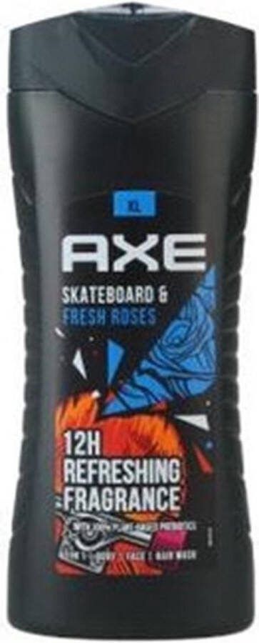 Axe x3 douchegel gel 400ml Skateboard Fresh Rose