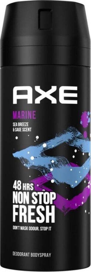 Axe x6 Deodorant Bodyspray Marine 150 ml