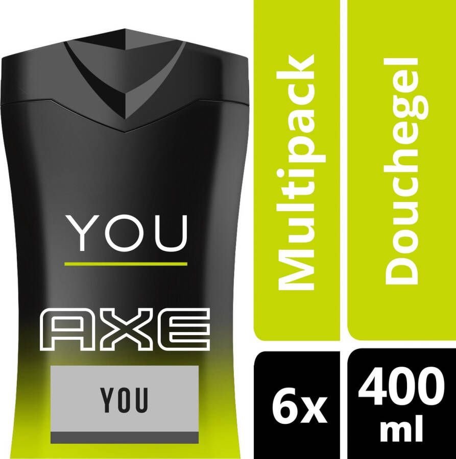 Axe You 400 ml Douche Gel 6 stuks Voordeelverpakking