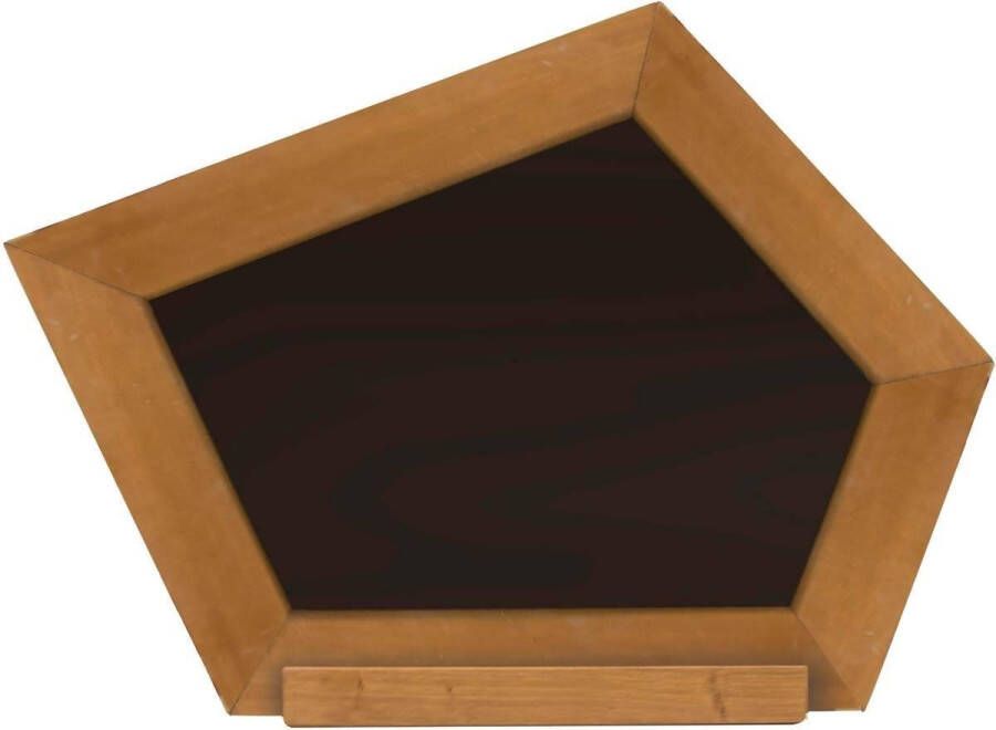 AXI Krijtbord Crooked in bruin van hout Accessoire voor Speelhuis of Speeltoestel
