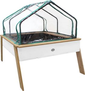 AXI Linda zandtafel kweektafel moestuinbak met gronddoek & broeikaas Kweektafel voor tuin balkon terras in