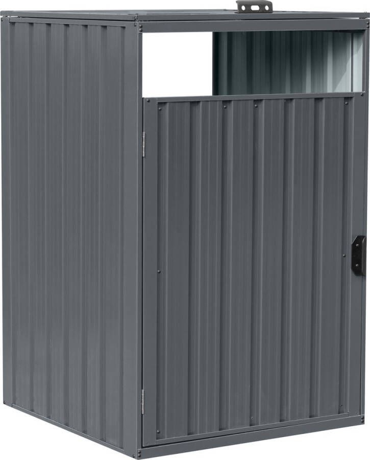 AXI Owen metalen Containerombouw Antraciet Kliko ombouw voor 1 afvalcontainer – Max. 240L – Goede ventilatie