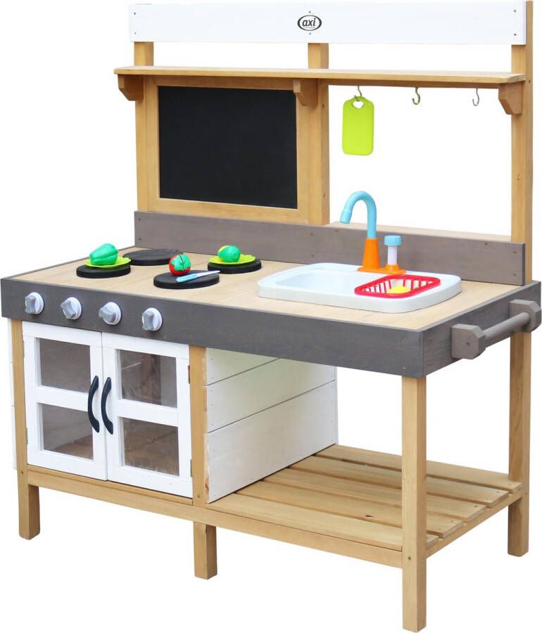 AXI Rosa Zand & Water Speelkeuken Groot Incl. 17-delige accessoire set Modder Keuken