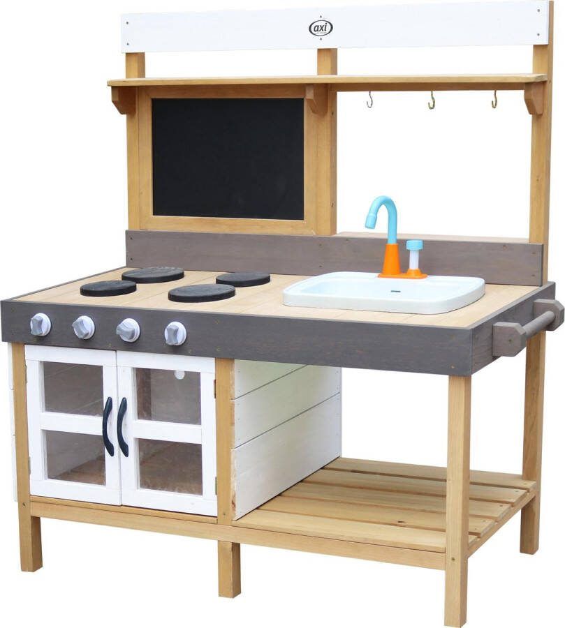 AXI Rosa Zand & Water Speelkeuken Groot Incl. 17-delige accessoire set Modder Keuken