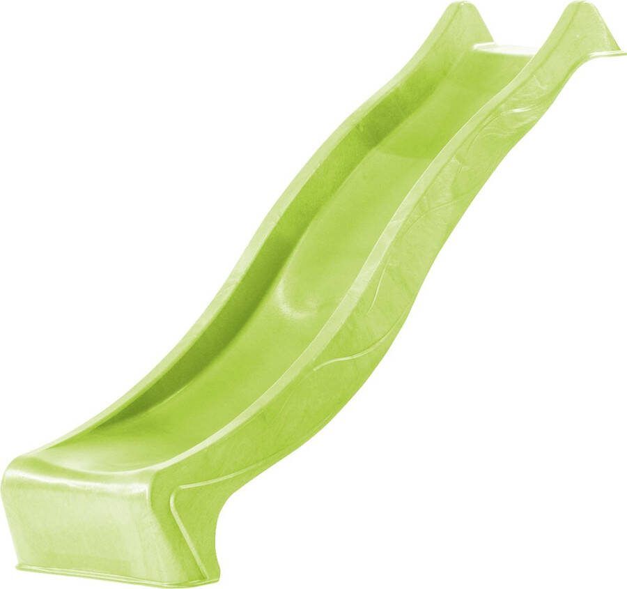 AXI Sky230 Glijbaan met wateraansluiting in Limoen Groen 228 cm Aanbouwglijbaan van Kunststof voor Platformhoogte 120cm Aanbouw element voor speelhuisje speeltoestel