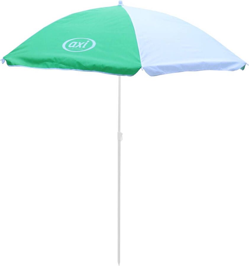 AXI Parasol in Groen Wit Kinderparasol van 125cm voor kinderen Compatibel met picknicktafels watertafels & zandbakken