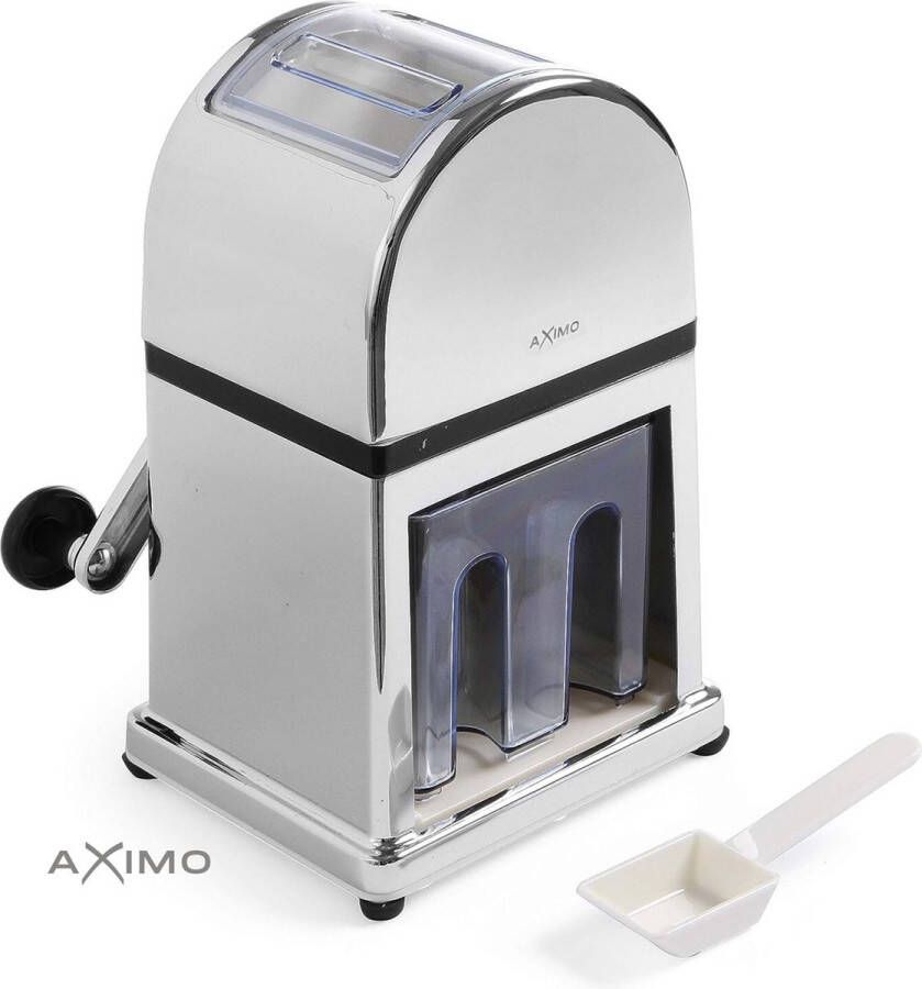 AXIMO IJscrusher met schep Professionele Ice Crusher RVS Messen IJsvergruizer Handmatig