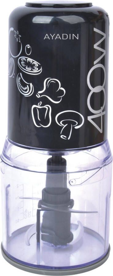 Ayadin SG660691-Foodprocessor-Chopper-Zwart- Chopper Elektrische Chopper Keukengerei Mini Food processor 500 ML Multifunctionele Chopper Hakker Snijder