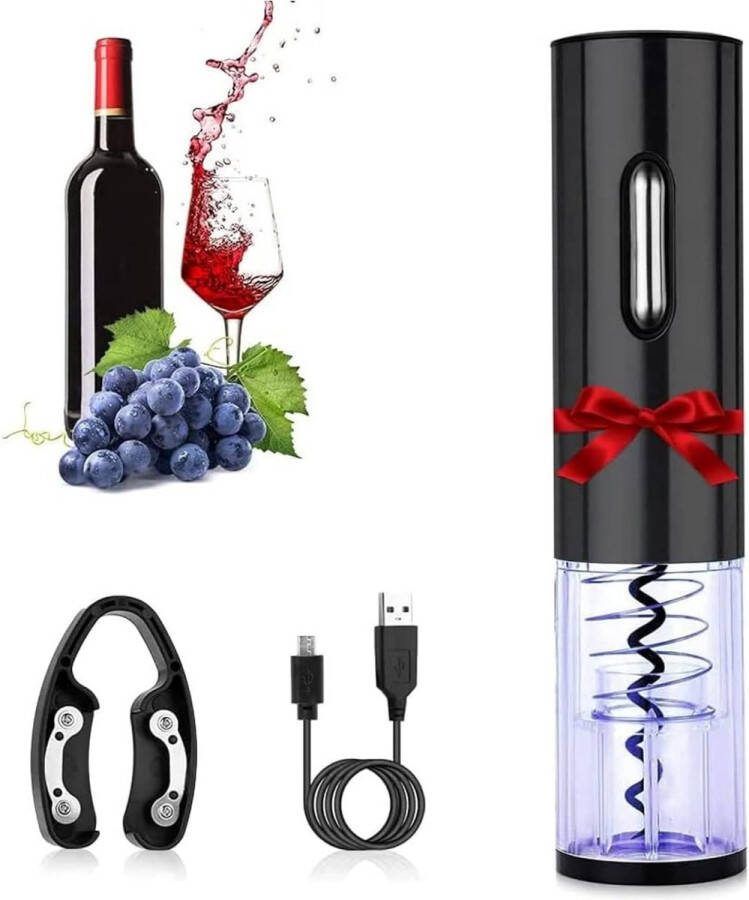 Ayangoods Automatische Kurkentrekker Set met Foliesnijder Stijlvol Design Gemakkelijk te Gebruiken Perfect voor Wijnliefhebbers