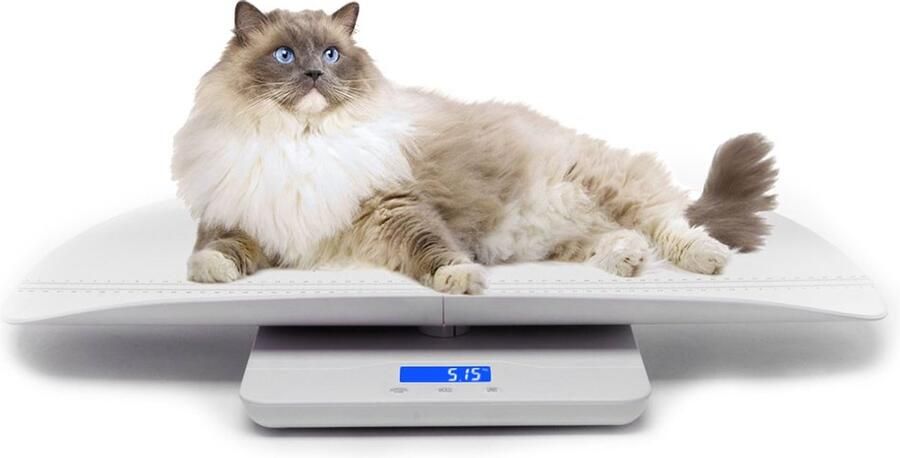 Ayangoods Digitale Huisdierweegschaal Weegmodi voor Nauwkeurige Precisie Geschikt voor Alle Huisdieren Groot Digitaal Display Huisdieren Gewichtsmeter