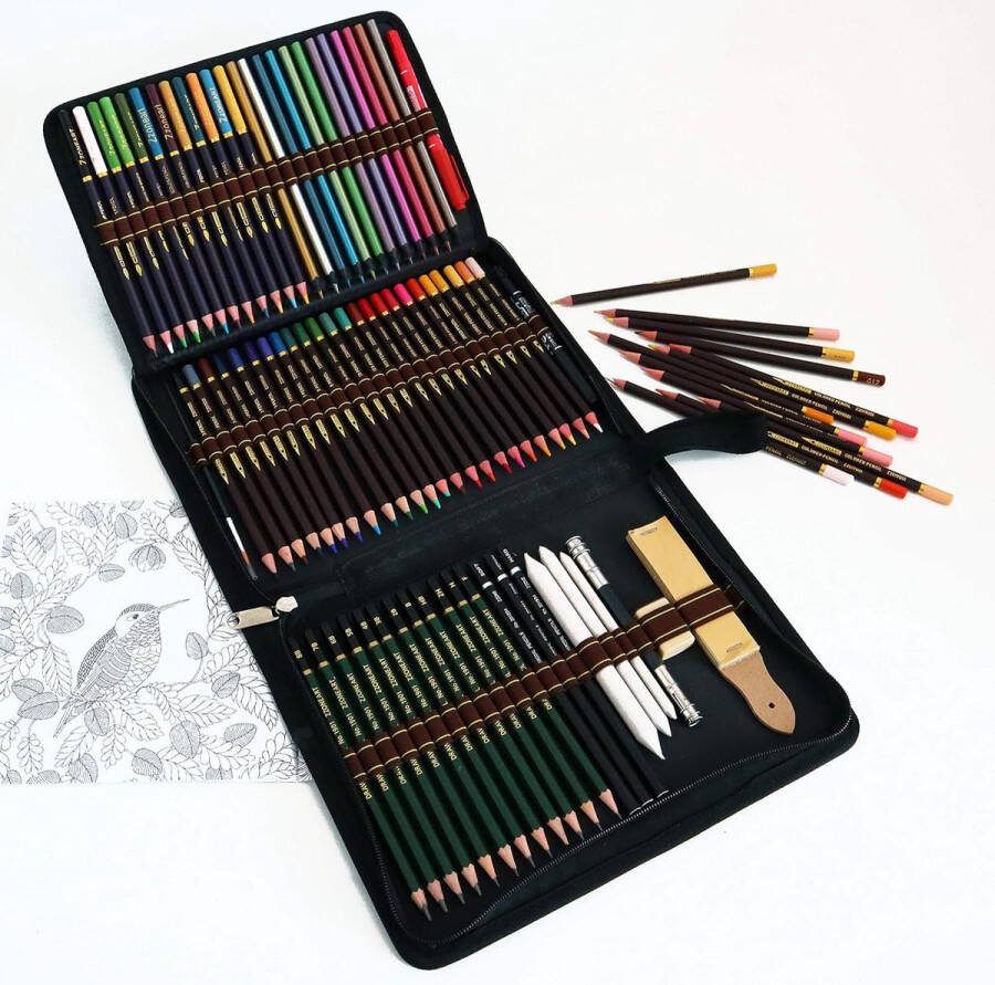 Ayangoods Complete Tekendoos voor Schetsen en Grafietkunst Hoogwaardige Set voor Beginners en Gevorderden