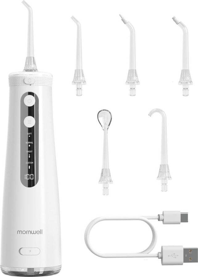 ShopHaven Draadloze Waterflosser met Verwijderbaar Reservoir Krachtige Mondreiniging Oplaadbaar en Draagbaar Tandheelkundige Irrigator voor Tanden en Tandvlees Inclusief Handige Opbergtas