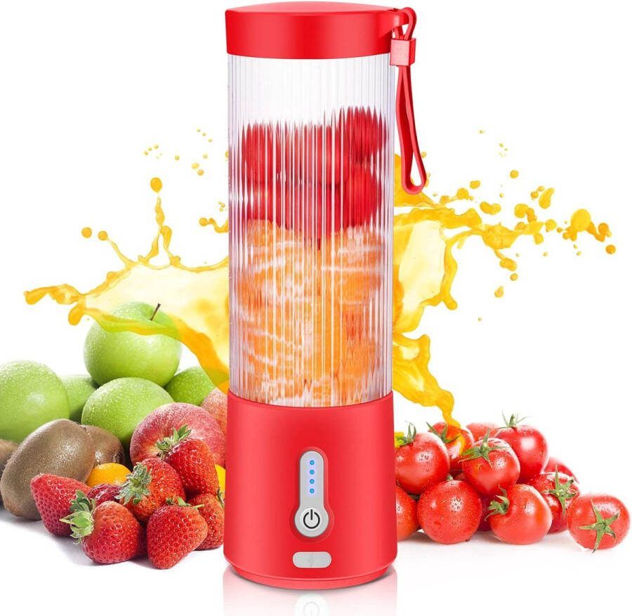 Ayangoods Draagbare Persoonlijke USB-Oplaadbare Smoothiemaker Fitnessstudio en Onderweg Gezonde Drankjes Blender Compact en Krachtig Geniet overal van Verse Smoothies